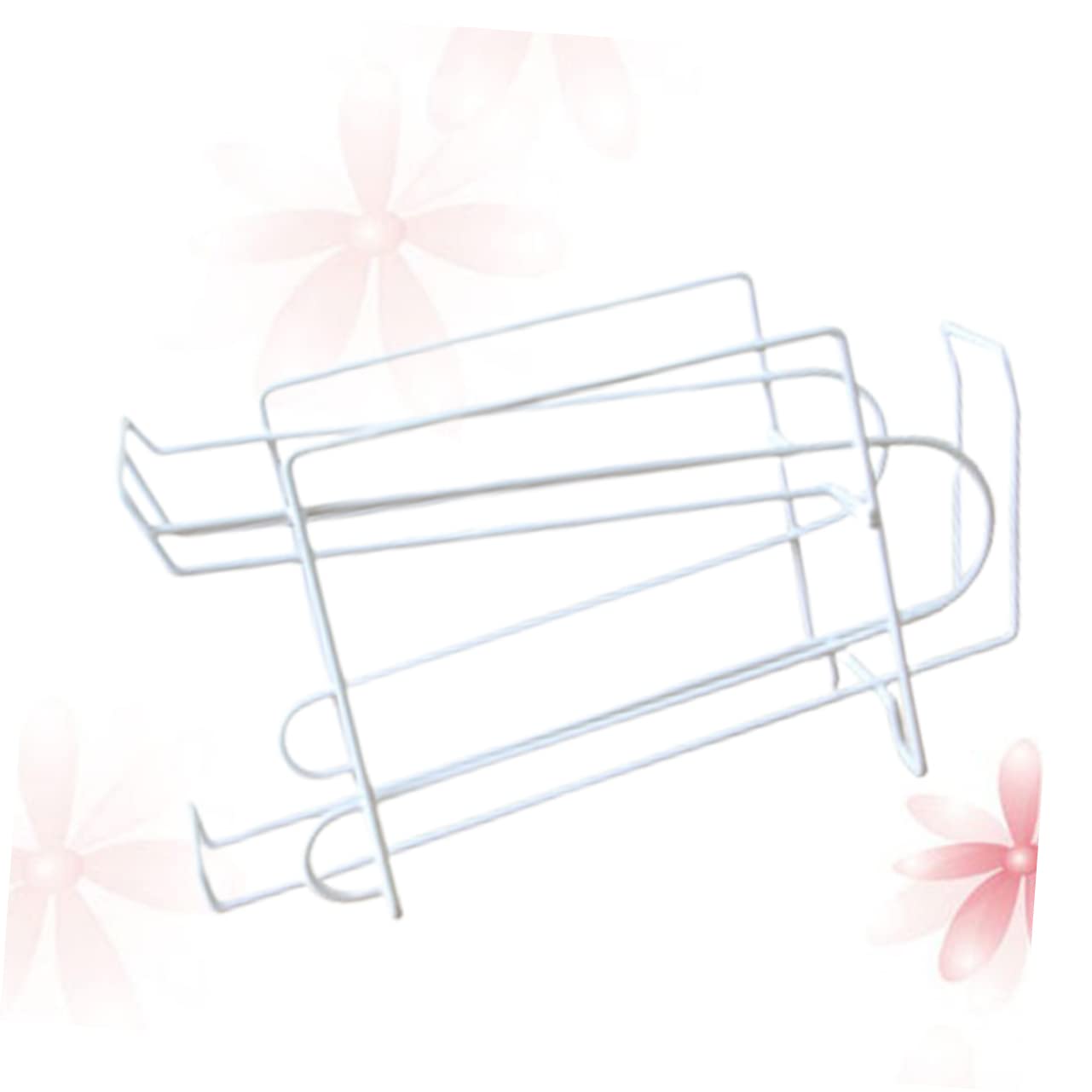 Amosfun Porta Lattine in Ferro Bianco, Organizer Frigo per 10 Lattine