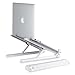 Bestrix Folding Laptop Monitor Riser Stand | Adjustable Height, Durable Frame, Compact & Portable Holder | For Mac Books, Standing Desks, Home & Work | Improve Posture, Eliminate Aches & Enhance View
