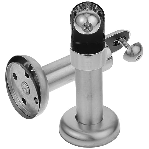 Healeved 2 Pièces Pieds De Support Pour Cloisons De Toilettes Publiques, Acier Inoxydable 10 Cm, Quincaillerie De Cloisonnement Solide Pour Salle De Bain, Accessoires Robustes Et Fixes