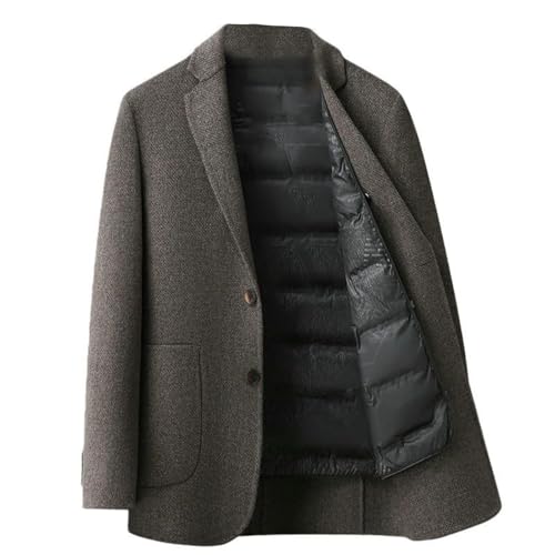Blazer en laine homme chaud avec doublure amovible contre le froid
