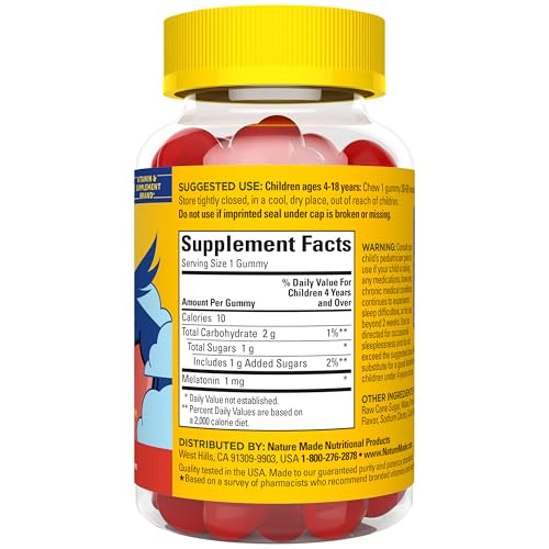 Nature Made Kids First Sleep Melatonin Gummies, 45 Count - image 7