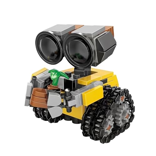 MirthMakers Mini Wall Roboter-Bausatz 217PCS Roboter-Bauset Filmfigur Sammlerstück im Sci-Fi-Stil Dekoration für Homeoffice STEM-Lernspielzeug Kreatives Geschenk für Kinder Erwachsene