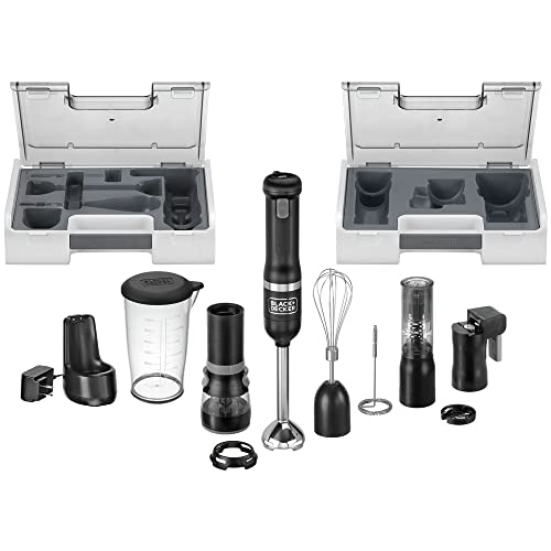 BLACK+DECKER Kitchen Wand Cordless Immersion Blender, 6 in 1 Multi Tool Set, Hand Blender with Charging Dock, Black (BCKM1016KS10) - image 1