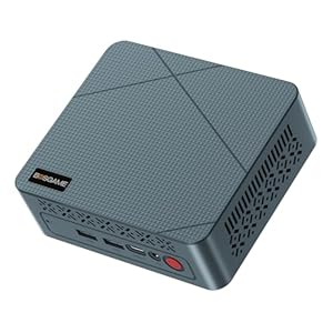 BOSGAME Mini PC N95, Intel 12th Mini computadoras, 16 GB DDR4 RAM| 512 GB M.2 2280 SSD | 4K 60 HZ pantallas triples por HDMI dual + tipo C, 6W TDP silencioso Mini PC, WIFI5, BT 5.0 Office