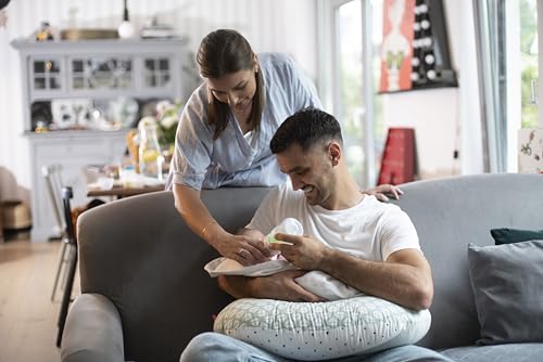 Mother hood Stillkissen ergonomisch, Öko-Tex Standard 100, Blatt beige Classic