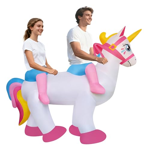 Inflapop Inflatable Two-Person Unicorn Couple Costume