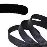 (10 mètres/lot) Ruban gros-grain en gros décoration emballage cadeau rubans de Noël (10/12/15 mm), noir, 12 mm