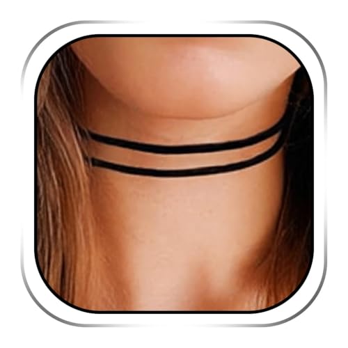 Zoestar Black Choker Necklaces for Woman