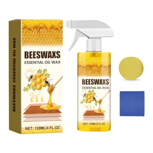 Bienenwachs Holzpolitur Spray 120ml - Natürliche Holzpflege & Möbelpolitur für Massivholz...
