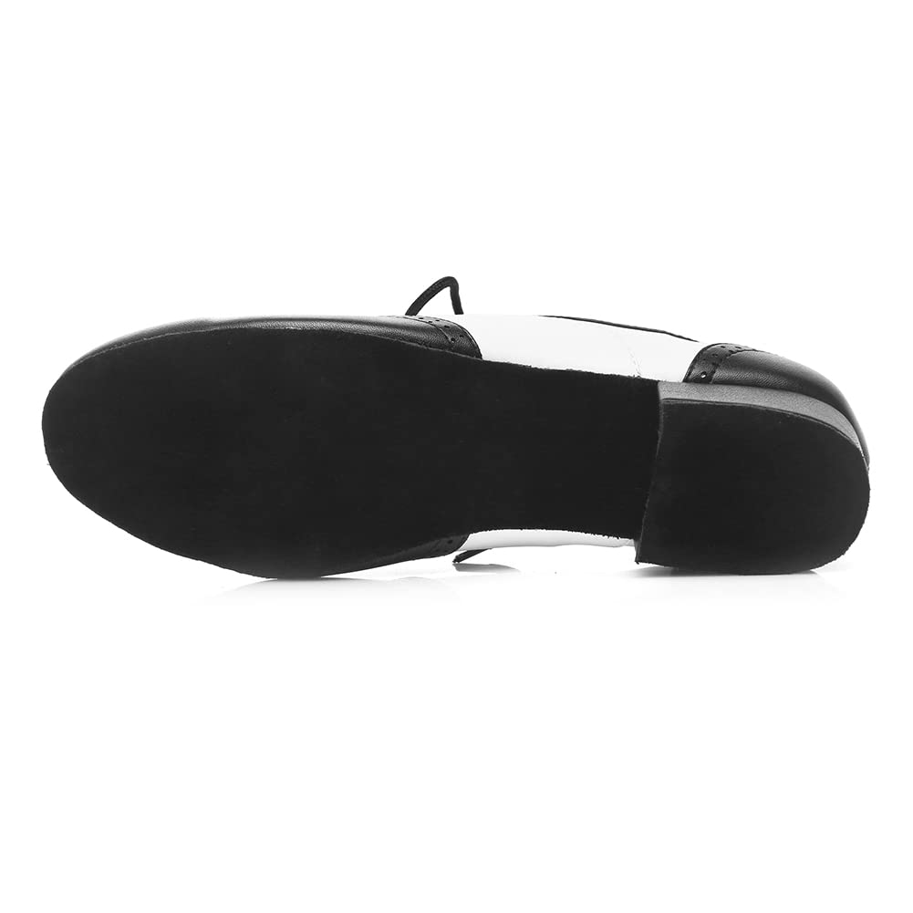SWDZM Scarpa da Ballo Latino Americano Uomo Vernice per Salsa Tango Jazz di Pratica di Danza Scarpe