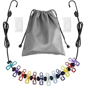 Retractable Travel Clothesline, Portable Clothesli...