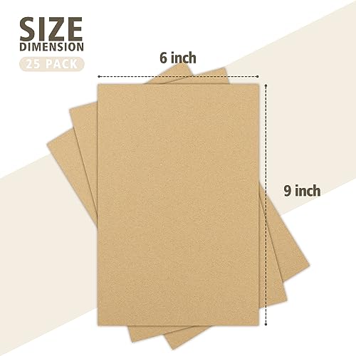 Image of Golden State Art 6x9 Corrugated Cardboard Sheets, 25 Pack | Flat Cardboard Pads, For Packing, Mailing, Moving, Shipping, Crafts