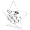 Doctor Thank You Gifts, Medical Student Doctor Birthday Christmas Day Gifts Appreciation Gifts Graduation Dr Retirement Leaving Abschiedsgeschenke, Acryl Andenken Schreibtisch Dekor, Doctor Definition