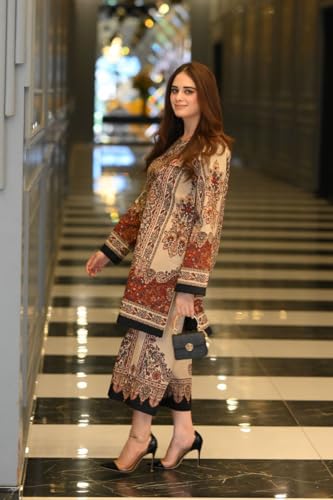 Image of ANNI Designer | Rayon Printed Straight Kurta with Palazzo | Stylish Ethnic Co-Ord Set for Women Kurta Pant Set | Trendy Kurti Set for Women