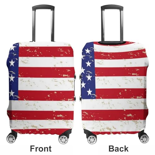 Luggage Covers Protector Suitcase Sleeve Carry On Luggage Cover Red Blue White American Flag (65) Anti Scratch Travel Suitcase Protector3