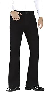 Ben Martin Men’s Bell Bottom Jeans || Bootcut Denim Pants || Wide Leg Flared Jeans for Men || High Waist Stretchable Retro...