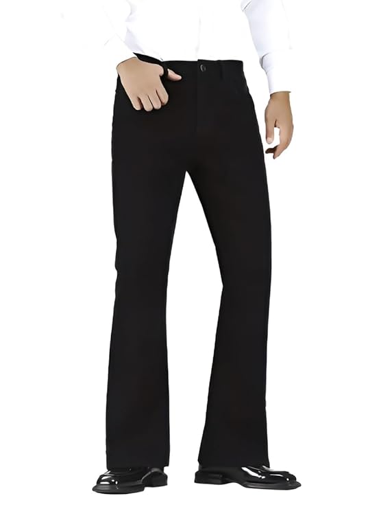 Ben Martin Men’s Bell Bottom Jeans || Bootcut Denim Pants || Wide Leg Flared Jeans for Men || High Waist Stretchable Retro Fit || Cotton Jeans for College Casual (0)