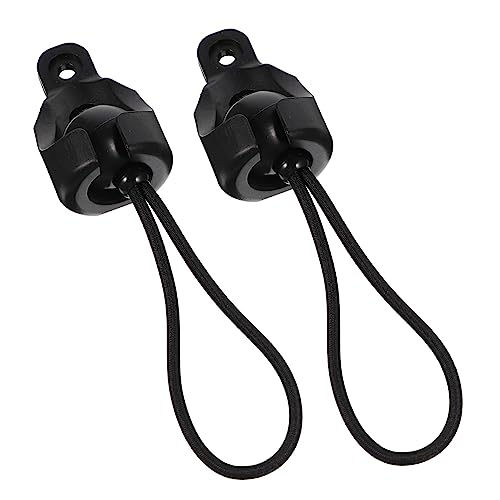 BESPORTBLE 2 Sets Rubber stopper shade suite windproof Roller Blind Elastic Cord Buckle necktie Roller Blind Cord Buckle curtain Fixed buckle Component