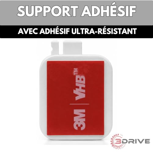 3Drive Lot de 4 Supports Adhésifs pour Badge de Télépéage, Compatible avec Ulys, Bip&Go, TRP-4010 et TRP-4030 - Fixation Pare-Brise, Installation Facile – vue 5