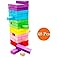 Binoster Wooden Stacking Board,Colorful Timber Tower Tumbling Blocks Game for Kids and Adults 48Pcs
