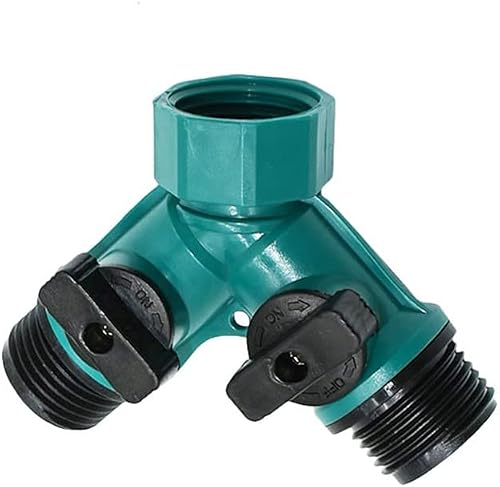 1pcs Garden Hose Water Splitter Female 3a/4 to 3/4" Male 2-Way Tap Connector Y Water Splitter Irrigation Tube Splitter Watering Tool (Color : US)