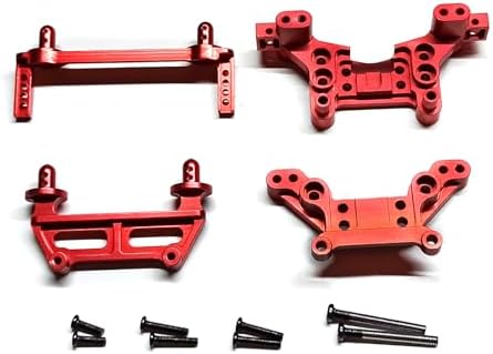 16281 F/R Body Pillars Parts, Metal Replacement Accessories Spare Parts, Compatible with Hyper GO H16BM H16GT H16DR MJX H16 16208 16209 16210 1/16 RC Trucks Cars Red 16281 16170 16180 Set