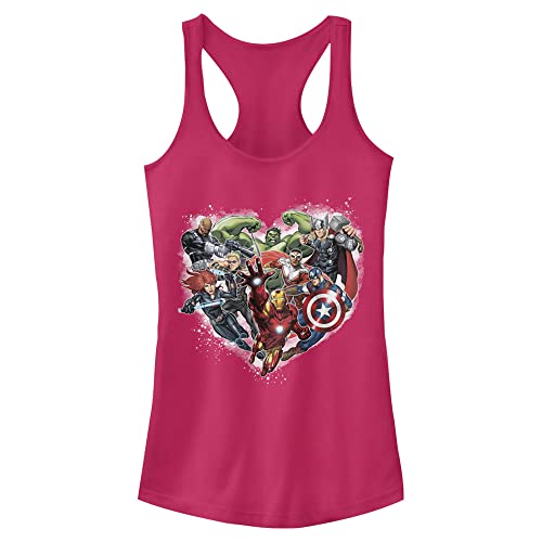 Marvel Universe Avenger Heart Women's Fast Fashion Racerback Tank Top