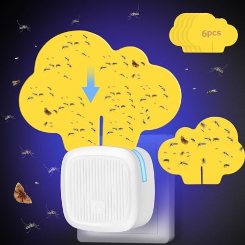 Flying Insect Trap Indoor Use, 2024 Upgrade Fruit Fly Catcher Plugin