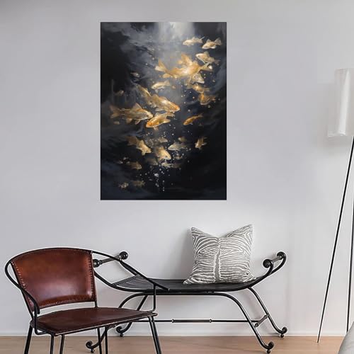 Peinture d'art animalière pour décoration salon et chambre FJASKER - 2