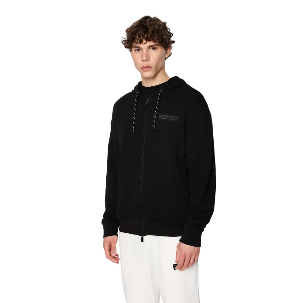 cappotto uomo beat as one armani exchange felpa zip hood