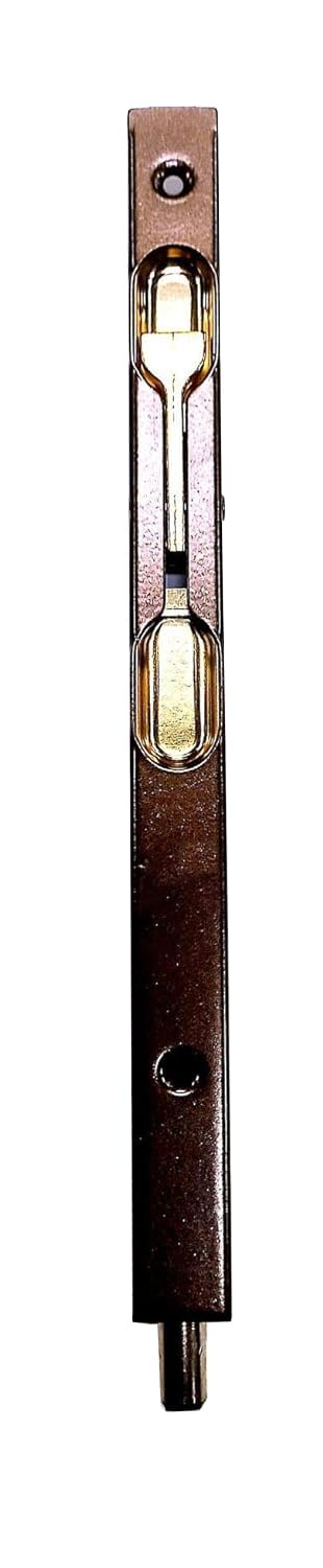 Catenaccio a Leva in Acciaio - Installabile su Porte in Legno da 16 mm - Colori e Lunghezze Differenti - Bronzato - 20 cm