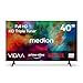 MEDION 100,3 cm (40 Zoll) Full HD Fernseher (Smart-TV, HDR, VIDAA Store, HBO Max, Magenta TV, Prime Video, Disney+, DAZN, Paramount+, HbbTV, PVR, HD Triple Tuner, MD 840102)