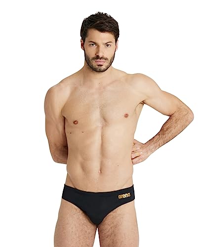 Image of Arena Men's Team Solid Swim Brief MaxLife Athletic Swimwear Professional Swimsuit Bathing Suit