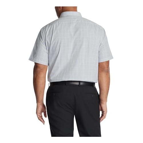 Image of Van Heusen Men's BIG FIT Short Sleeve Dress Shirts Poplin Solid (Big and Tall)