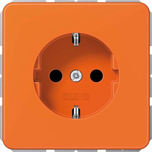 Toma de corriente JUNG CD 1520 naranja: ideal para talleres y oficinas modernas