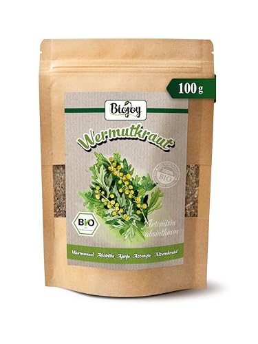 Biojoy Té de Ajenjo BÍO (100 g), secada y cortada, para infusión (Artemisia absinthium)