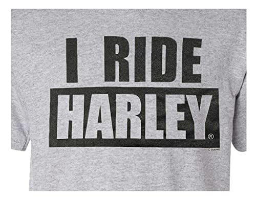 Harley-Davidson Big Boys' I Ride Harley Short Sleeve Crew-Neck T-Shirt - Gray2