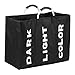 Matybobe Laundry Baskets składany kosz na pranie, 3 przegródki, duży, wytrzymały materiał Oxford Fabric Laundry Basket Clothes Sorter Portable wielofunkcyjna torba do przechowywania z uchwytami ze stopu aluminium