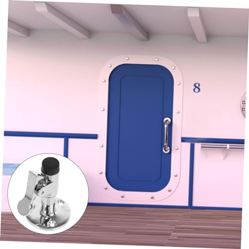 Soporte protector de puerta de acero inoxidable con diseño elegante y funcional 3