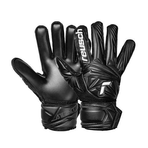 Reusch Gants de Gardien de But pour Enfants et Adolescents | Protection des Doigts et adhérence maximale | pour l'entraînement et Les matchs | Attrakt Infinity Finger Support Junior