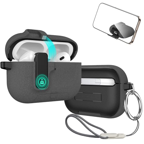 For AirPods Pro 3 �P�[�X �ی�J�o�[ PC�n�[�h�P�[�X SpinoArmor �����[�d�\ �S�ʕی� �����h�~ �L�Y�h�~ �ϏՌ� �h�o �h�����H �y�� ���[�֗� �J���r�i�t�� AirPods Pro 3�Ή��i�O���[�j