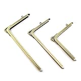 bolso boquilla tubular Material: Metal RUBY-3 pcs Boquillas para bolsos y monederos Boquilla para fundas de móvil Cierre de boquilla para bolso Cierre monederos boquilla de bolso para Patchwork boquilla de bolso Lizo (Bronce, Lote 3 pcs)