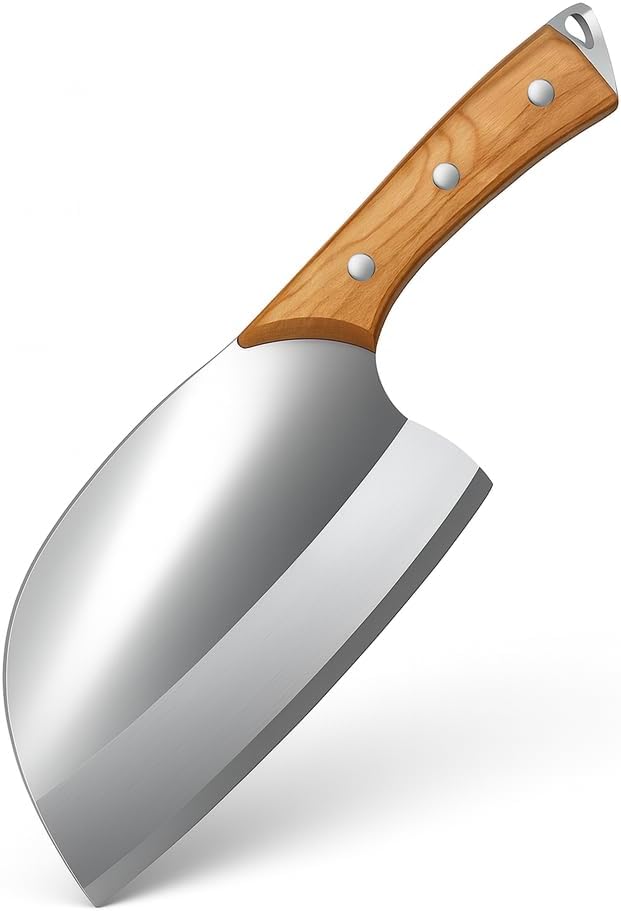 Machado 10.80" Handmade Serbian Forged Butcher Hunters Meat Cleaver Kitchen Knife | Chopper Bone Cutting Knives - German Stainless Steel - for Home Kitchen Restaurant Outdoor BBQ Camping and Gifting