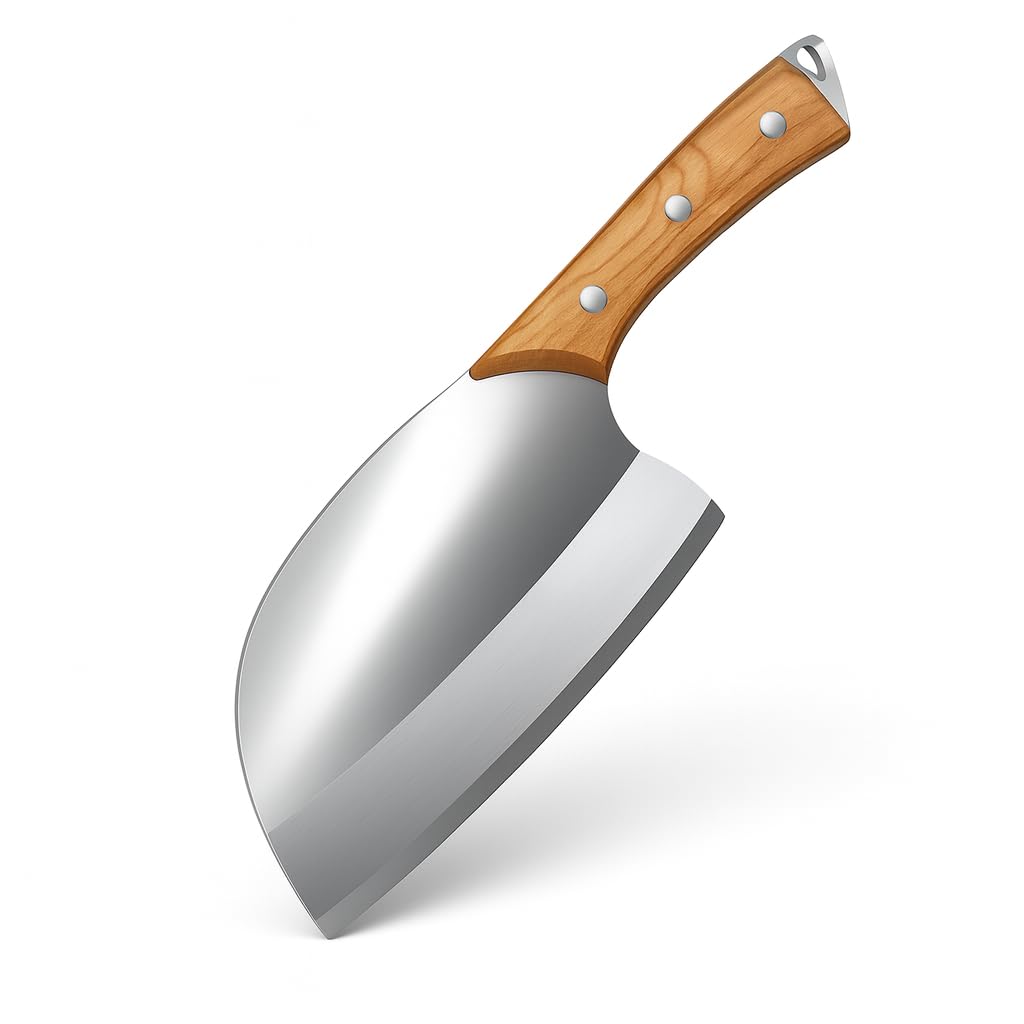 Machado 10.80" Handmade Serbian Forged Butcher Hunters Meat Cleaver Kitchen Knife | Chopper Bone Cutting Knives - German Stainless Steel - for Home Kitchen Restaurant Outdoor BBQ Camping and Gifting
