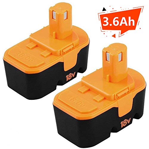[Upgraded] 3600mAh Ni-Mh Replacement for Ryobi 18V Battery One+ P100 P101 ABP1801 ABP1803