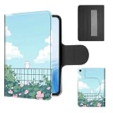 Cdkfxjy Case for Galaxy Tab A11 Plus/A9 Plus 10.9 Inch, 360°Rotating Stand with Secure Hand Strap, Protective Cover with Auto Sleep/Wake, Lightweight Shockproof Shell, Cat Under Blue Sky