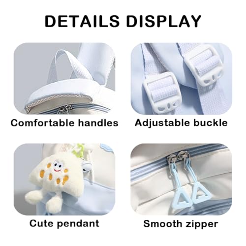 School Backpack for Girls Kids Backpack for Elementary Middle School Students Large Capacity Schoolbag for Kids (Blue)3