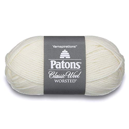 Image of Patons Classic Wool, Winter White Yarn,