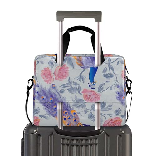 Funda de bolso para portátil 15.6 pulg diseño pavo real miniatura 4
