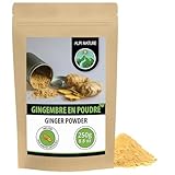Alpi Nature Gingembre en Poudre 250g, Racine de Gingembre Séchée et Moulue pour la Cuisine...